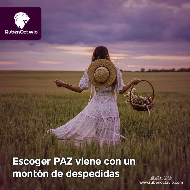 Escoger PAZ viene con un montón de despedidas