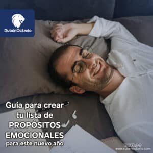 Guía para crear una lista de propósitos emocionales para el nuevo año.