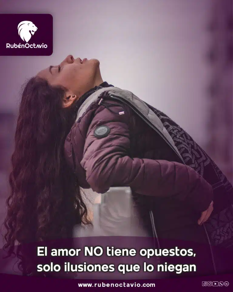 El amor NO tiene opuestos, solo ilusiones que lo niegan