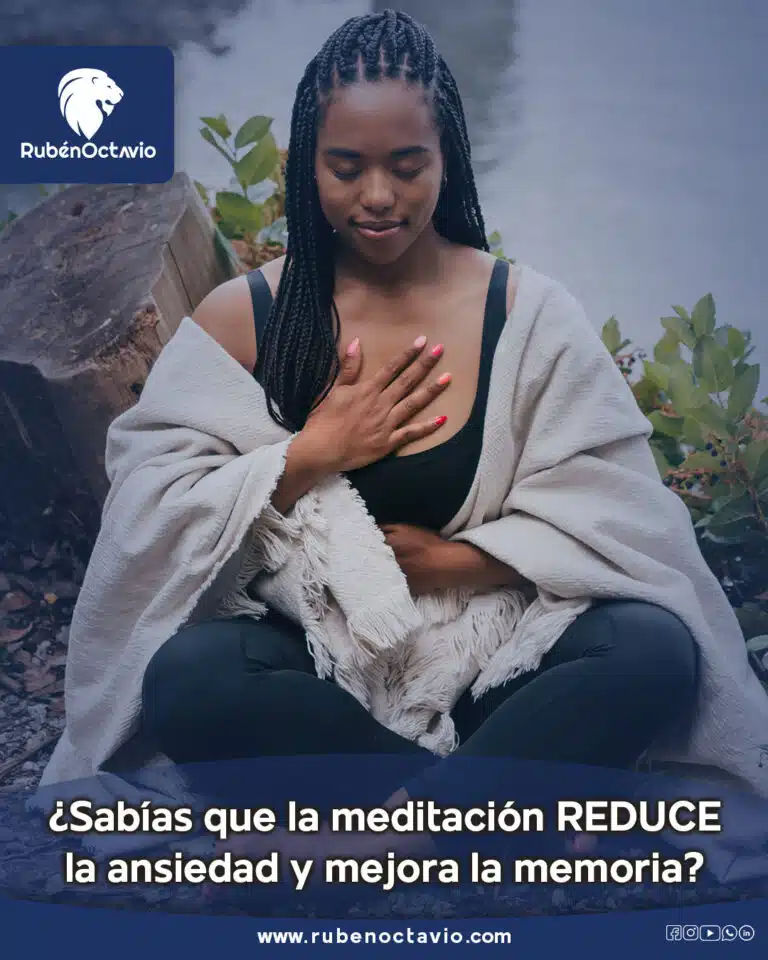 ¿Sabías que la meditación REDUCE la ansiedad y mejora la memoria?